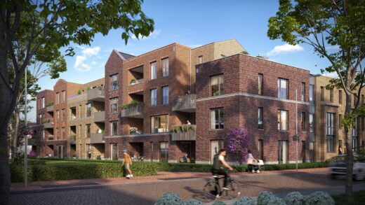 Appartementen hoek Slotplantsoen - Noteboomstraat
